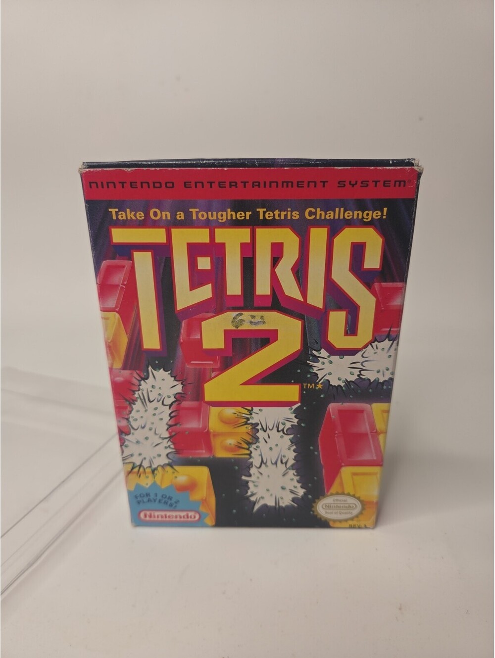Tetris 2 Nintendo NES 1993 Holder Box Game Poster Manual Book COMPLETE